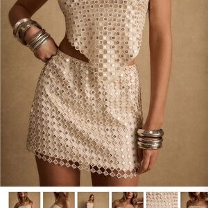 12th Tribe Ola Champagne Sequin 2 Piece Set